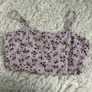 American Eagle floral crop top